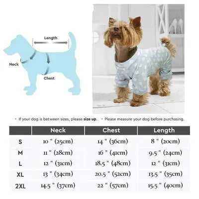 Didog Luxurious Soft Striped Pajamas for Dogs & Cats