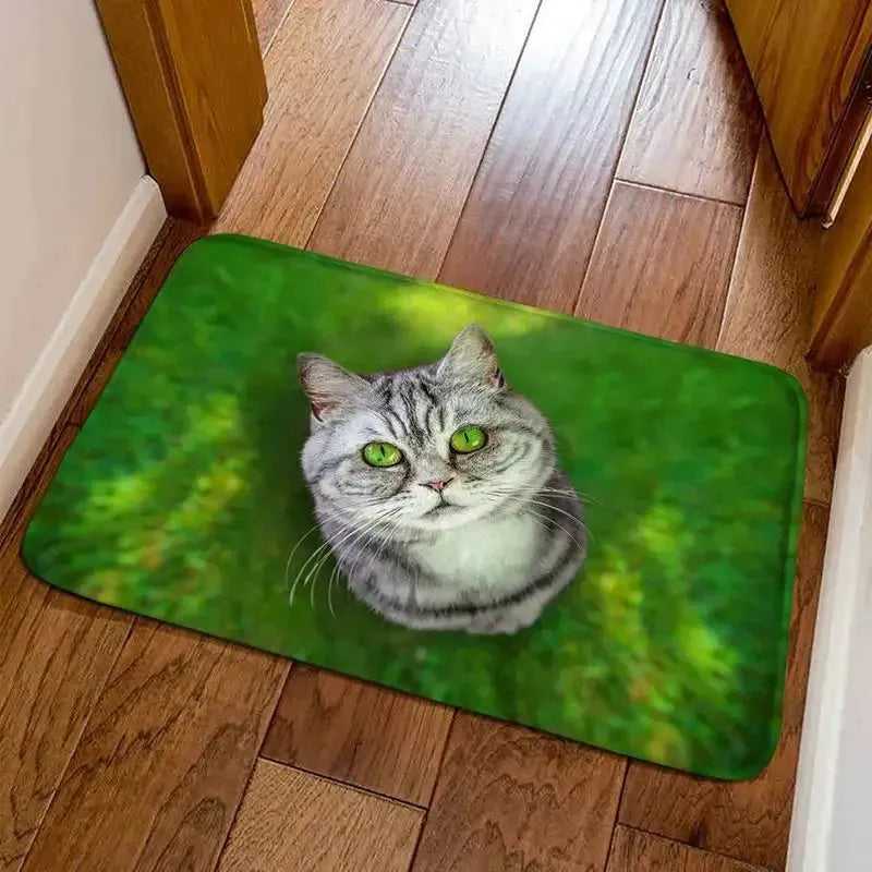 unny Front Entrance Door Carpet 3D Animals Dog Floor Carpets for Living Room Bedroom Non-Slip Kitchen Mats