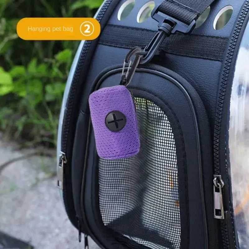 Dog Poop Bag Dispenser Hangingable Dog Waste Bag Holder Bags Dispenser for Dogs Walking Garbage Bags Dispensers Pet Supplies