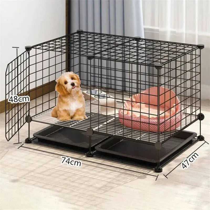 Simple Iron Living Room Dog Houses Indoor Balcony Pomeranian Teddy Dog Kennel Pet Fences Creative Home Puppy Courtyard Pet Cage