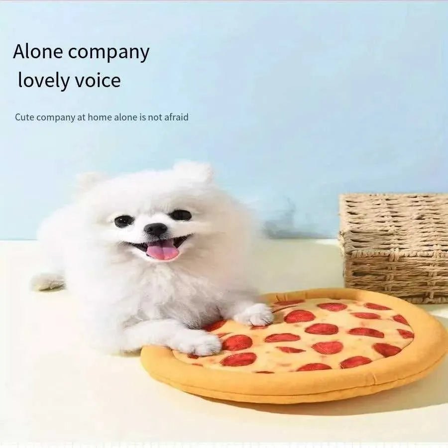 New Soundmaking Toys, Brushed Teeth, Plush Pizza Toys, Medium and Large Dog Training Chai Dog Relieving Tool