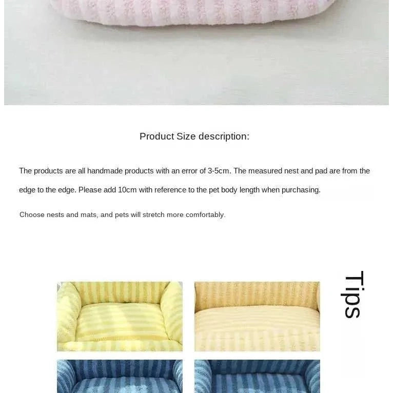 Puppy special sofa kennel winter warm pet Internet celebrity cat nest small dog dog sleeping mat cushion winter bed