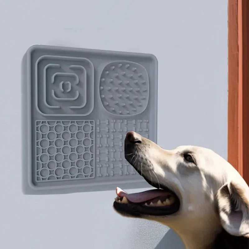 Pet Licking Mat Pet Eating Ware Dog Slow Food Mat Placemat Dog Feeder Supplies Suction Cup Dog Bathing Distraction