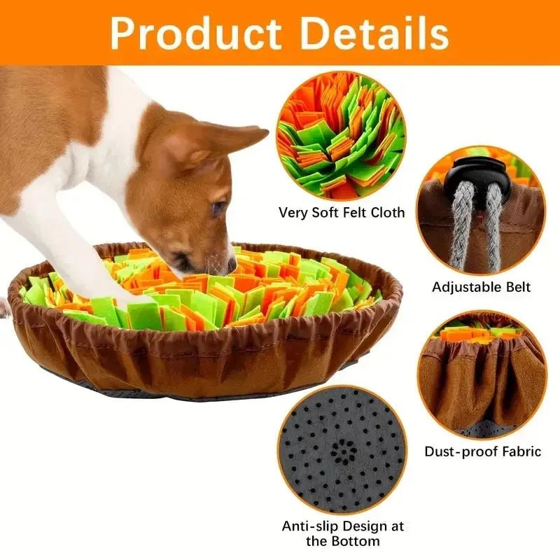 Washable Felt Pet Sniffing Pad Foldable Dog Slow Feeding Mat Toy Dog Training Snuff mat