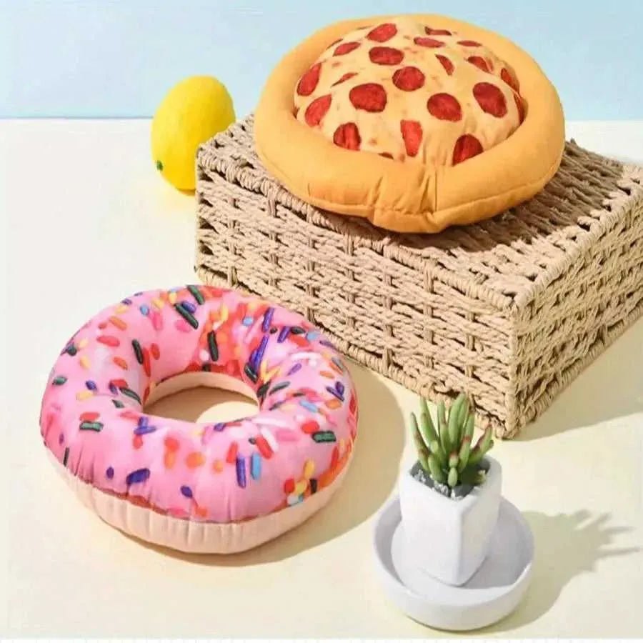 New Soundmaking Toys, Brushed Teeth, Plush Pizza Toys, Medium and Large Dog Training Chai Dog Relieving Tool