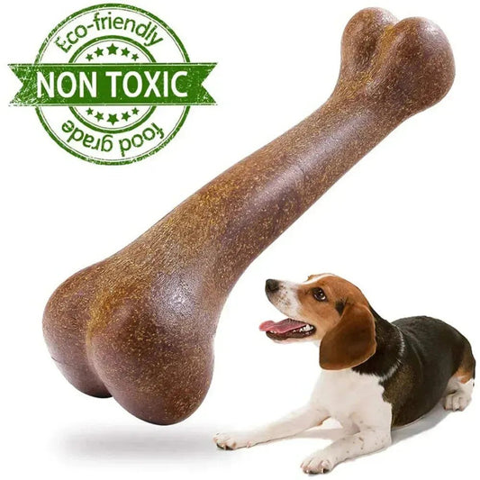 Dog Bone Chews Toys Nearly Indestructible Natural Non-Toxic Anti-bite Puppy Toys For Small Medium Large Dog Pet Chew Game Dental