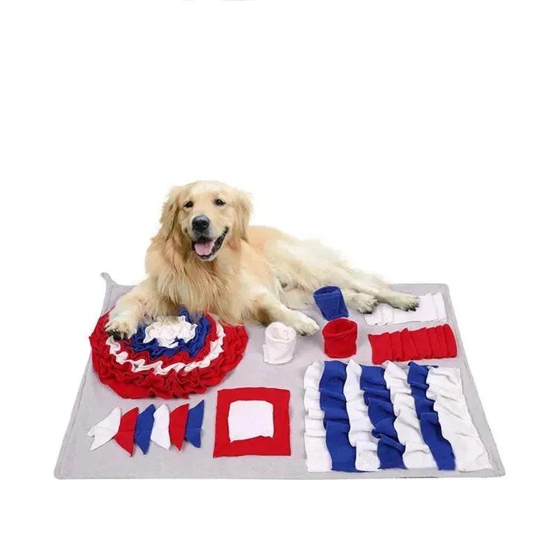 Pet Dog Snuffle Mat Nose Smell Training Sniffing Pad Dog Puzzle Toy Slow Feeding Bowl Food Dispenser Treats Pad Washable Dog toy