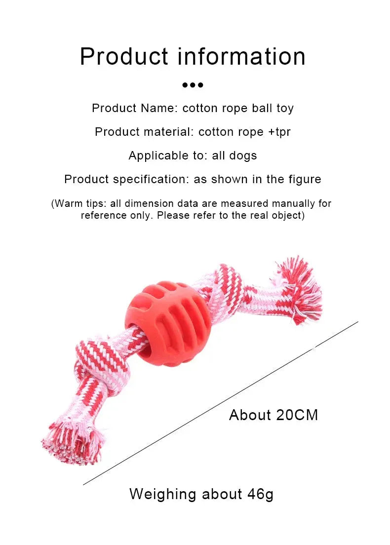 Bite Resistant Dog Rope Toy for Dogs Bite Resist Interactive Cotton Bone Small Puppy Chew Knot Teeth Cleaning Rope Dogs Toys