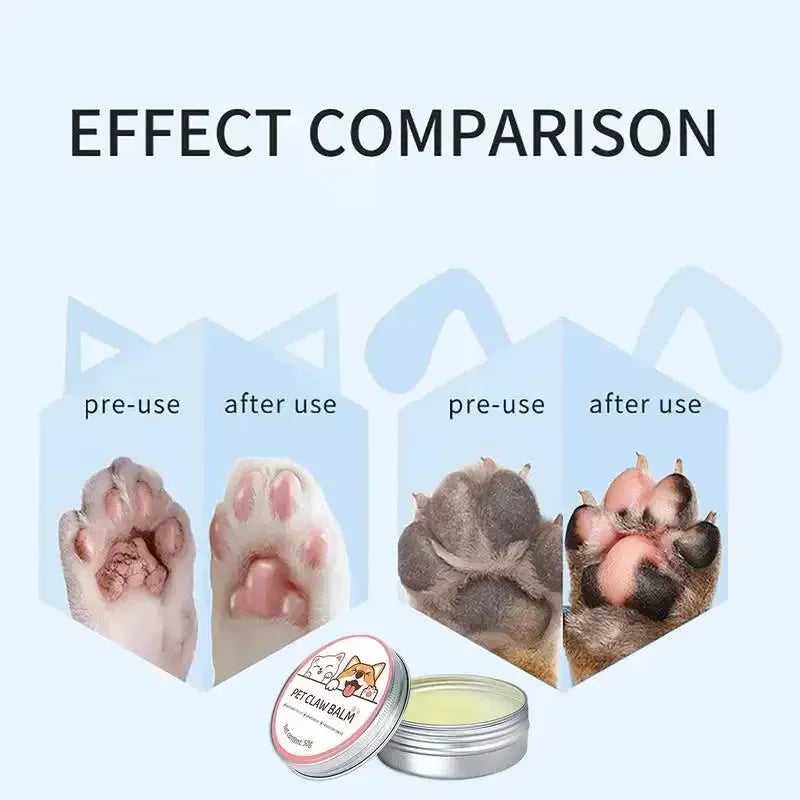 Paw Balm for Cats 50g Cat Dog Paw Protective Cream Pet Nose Protector Moisturizer Pet Crack Feet Repair Accessories for Cats