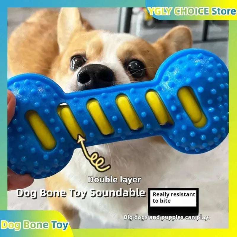 Dog Bone Toy Chew supplies For Puppies Pet Teething Bite resistant nylon bones Pet Teether Supplies Soundable