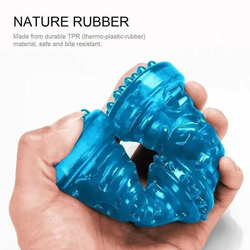 Rubber Puppy Chew Toys Bite Resistant Pet Toys Sturdy Dog Toys Interactive Puppy Play Toys Dog Bones Rubber Puppy Chew Toys