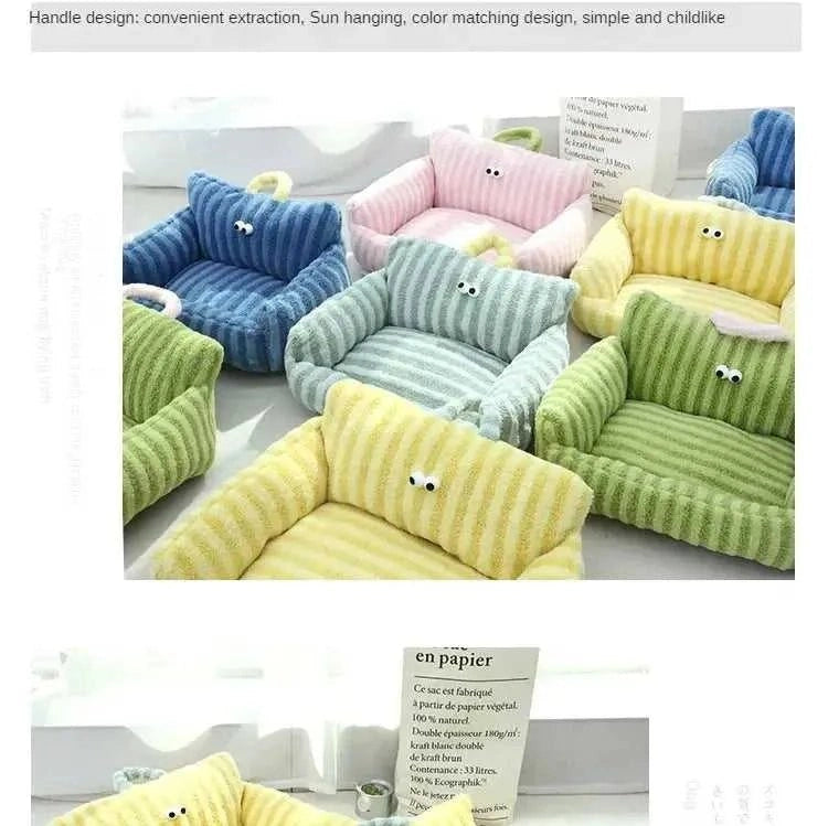 Puppy special sofa kennel winter warm pet Internet celebrity cat nest small dog dog sleeping mat cushion winter bed