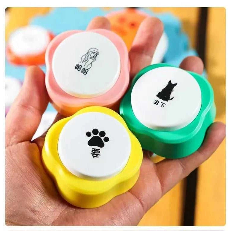 Cat Communication Small Button Dog Mini Recording Training Bell Internet Celebrity Pet Voice Tapping Sound Making Toy