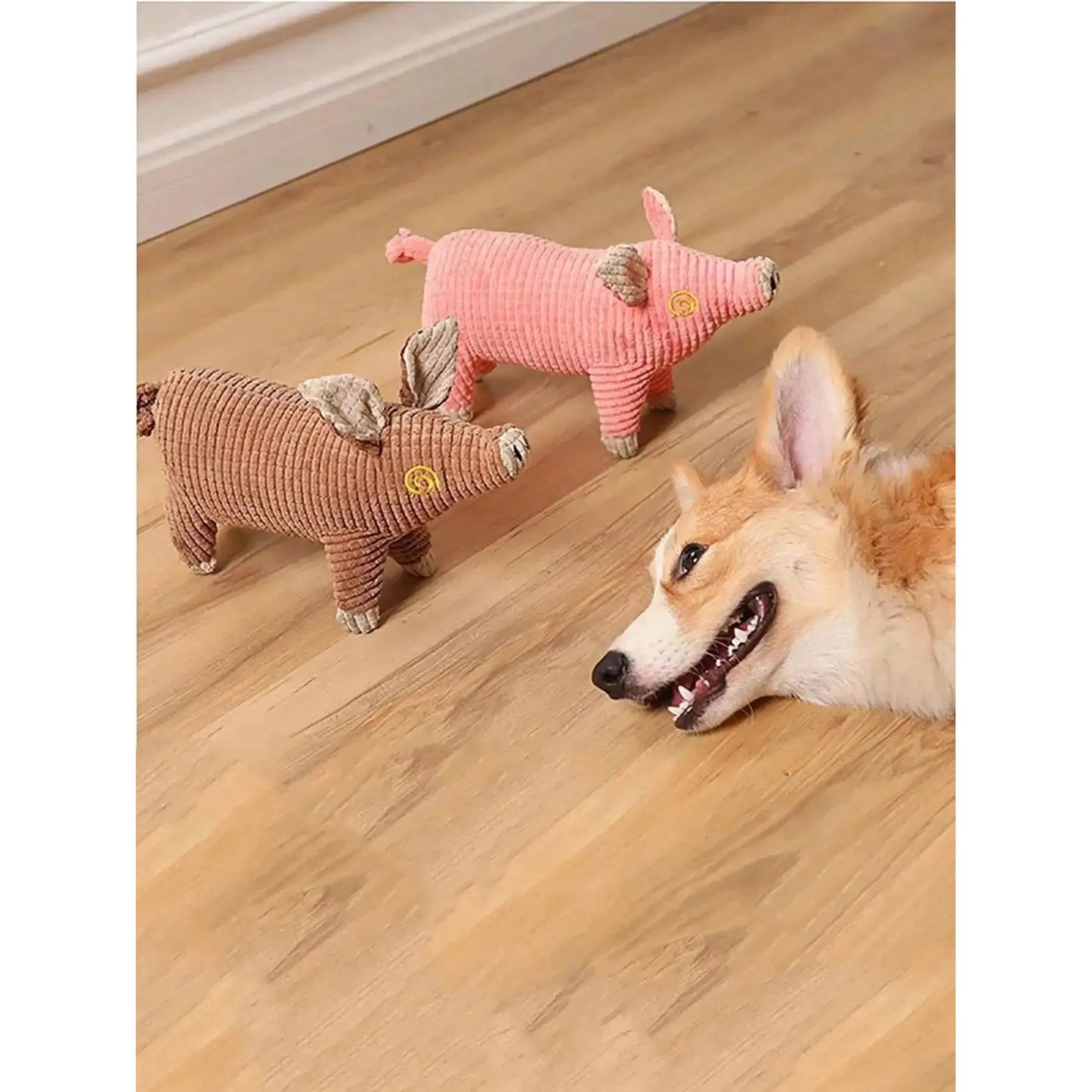 A cute cartoon pig pet plush toy dog toy relief artifact puppy grinding teeth bear from hi hi sound plush pet toys for pet use o