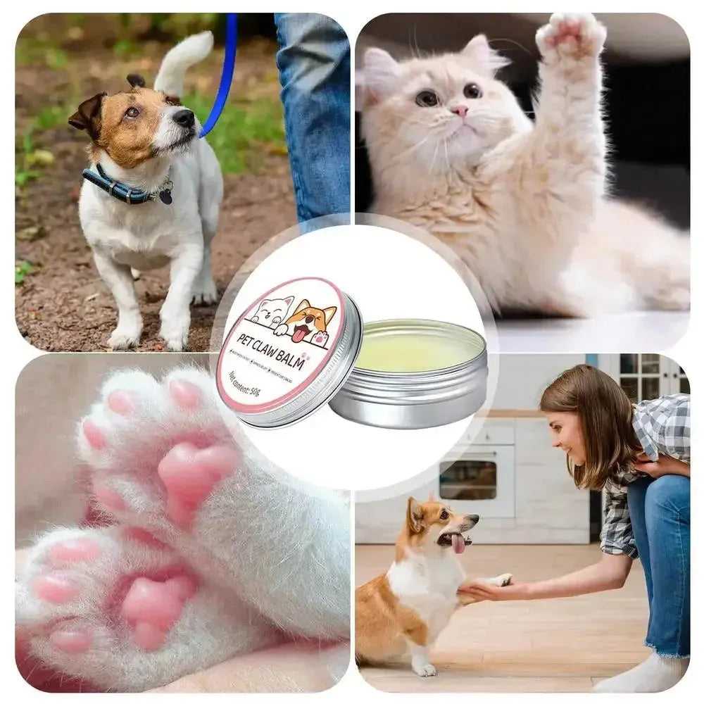 Paw Balm for Cats 50g Cat Dog Paw Protective Cream Pet Nose Protector Moisturizer Pet Crack Feet Repair Accessories for Cats