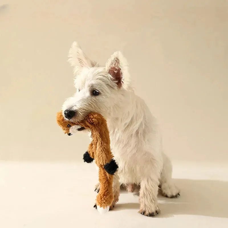 New Pet Squeak Toy Funny Simulated Animal No Stuffing Dog Toy with Squeakers Durable Stuffingless Plush Squeaky Dog Chew Toy