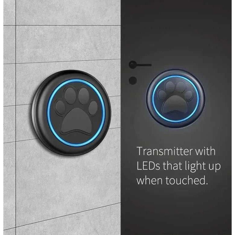 Pet Touch Ringer Button Bell 300M/984ft Range 60 Songs High Volume Doorbell For Cat & Dog Training Door Bell Smart Home US EU