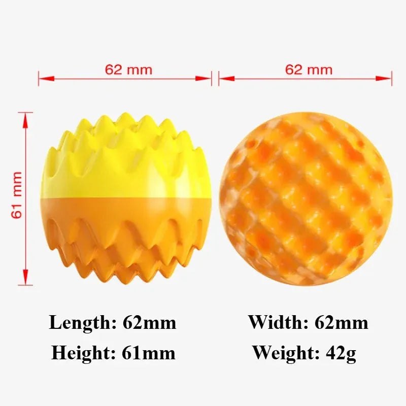 Pet Toy Ball Chewing, Teeth Grinding, Teeth Cleaning, Bite-Resistant Cat Toy, Chewing And Sounding Elastic Dog Toy Ball