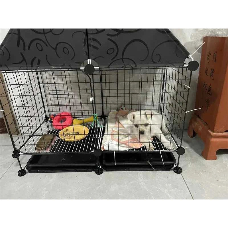 Simple Iron Living Room Dog Houses Indoor Balcony Pomeranian Teddy Dog Kennel Pet Fences Creative Home Puppy Courtyard Pet Cage