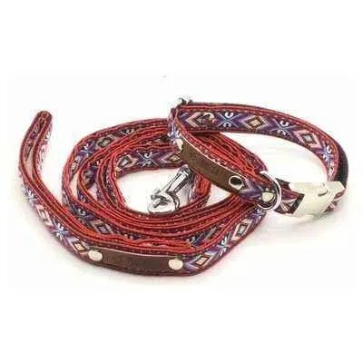 Royal Cotton Dog Collar with Engraved Buckle