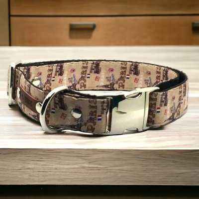 Luxurious Royal Engraved Dog Collar for Majestic Large Breeds