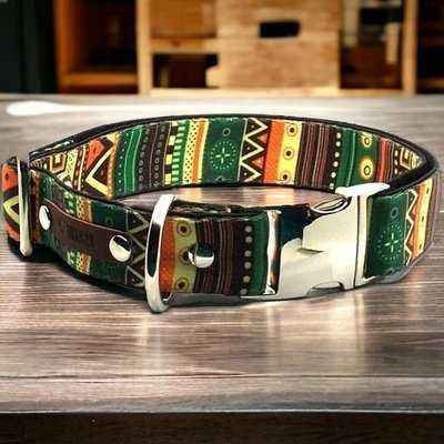 Majestic Cotton Couture Dog Collar for Large Breeds