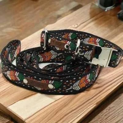 Finnigan's Designer Dream Collar Set: Your Large Dog's Stylish Essential 🐾