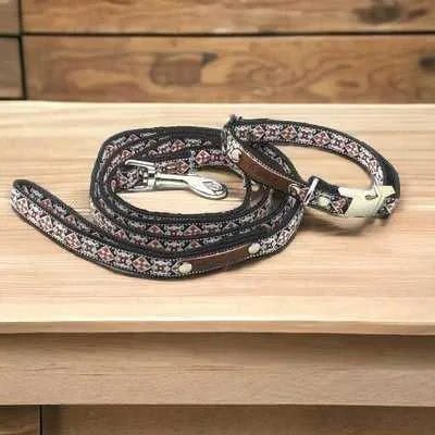 Charming Floral Dog Collar Set for Stylish Pups