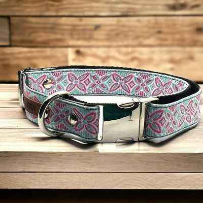 Finnigan Luxe Leather Dog Collar for Large Breeds