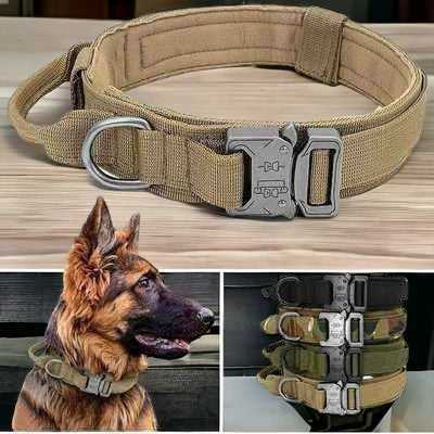 Tactical Nylon Military Dog Collar with Handle