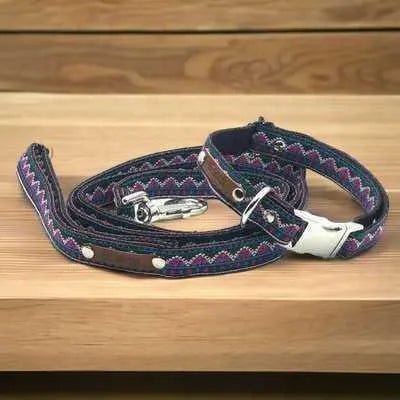 Finnigan's Regal Collection Dog Collar Set: Handmade Elegance for Your Furry Fashionista