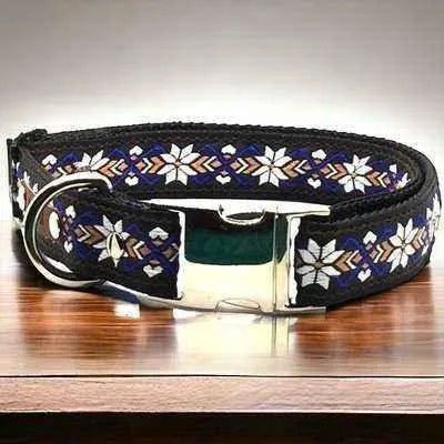 Elite Cotton Elegance Dog Collar for Large Breeds