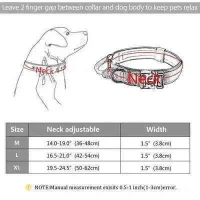 Elite Canine Elegance Personalised Military Dog Collar