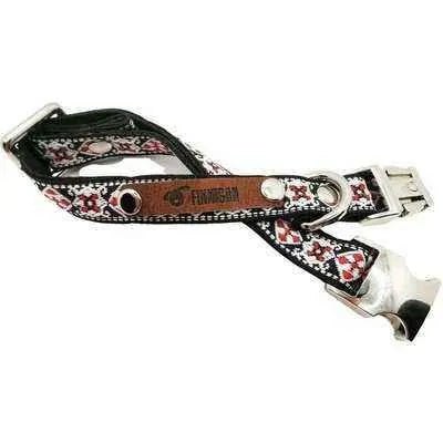 Elegance Engraved Designer Cotton Dog Collar