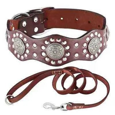 Didog Royal Pup Luxury Leather Collar & Lead Set