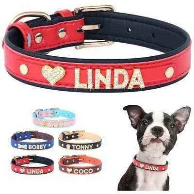 Bespoke Rhinestone Pet Collar with Complimentary Letter Charm