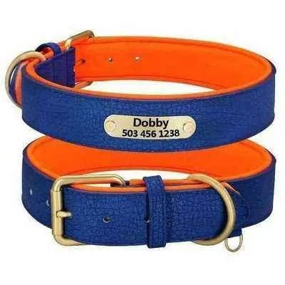 Royal Paws: Personalised Pooch Collar with Engraved ID Plate